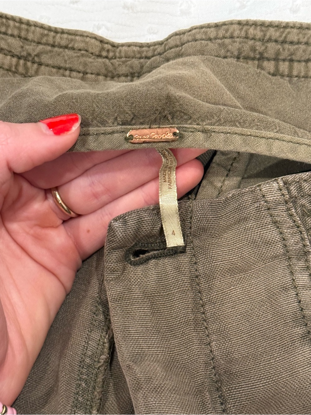 Vintage fold over Wide-Leg Casual Pants from Free people - Picture 2 of 3